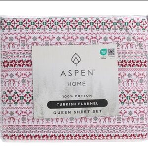 Aspen Home Turkish Flannel Queen Sheet Set